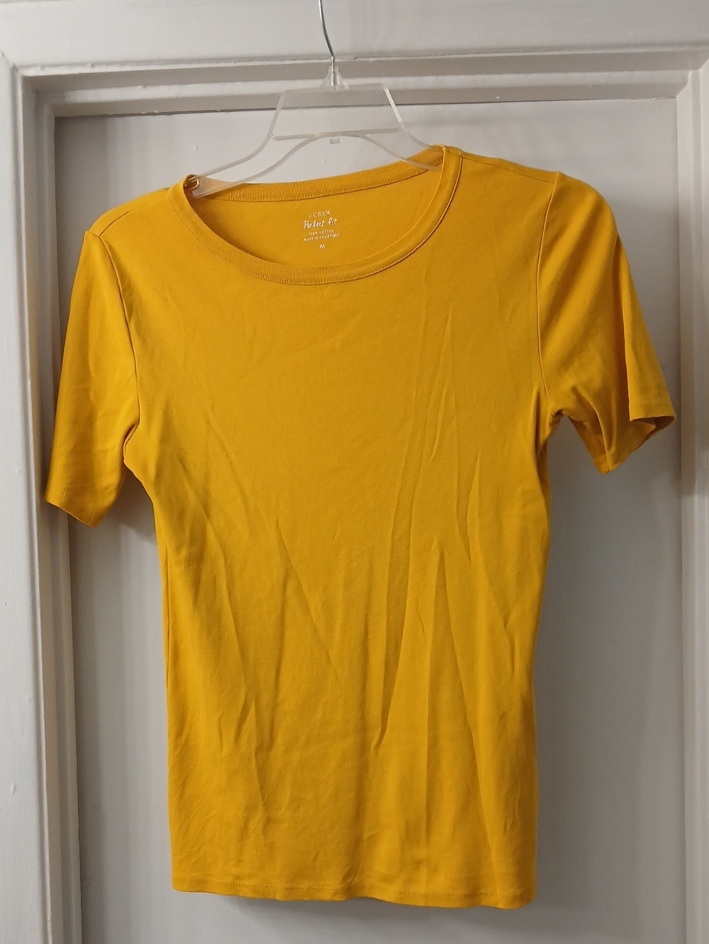 J. Crew Mustard Short Sleeve Crewneck Tee